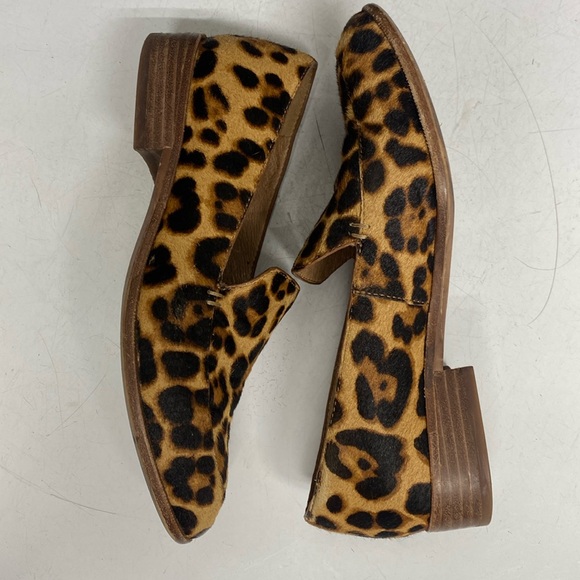Madewell Animal Print Fur Loafer Shoes Size 6 - Picture 6 of 17